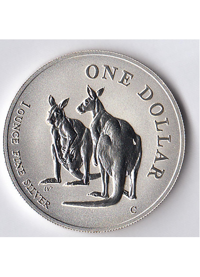 1999 AUSTRALIA Dollaro Argento 1 OZ Canguro Fdc